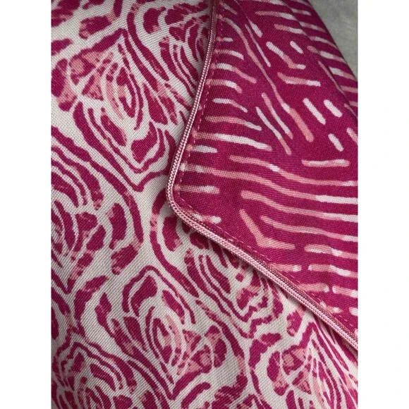 Oscar de la Renta Pink Label Long Robe Kaftan MuMu Button Front Women's L/XL